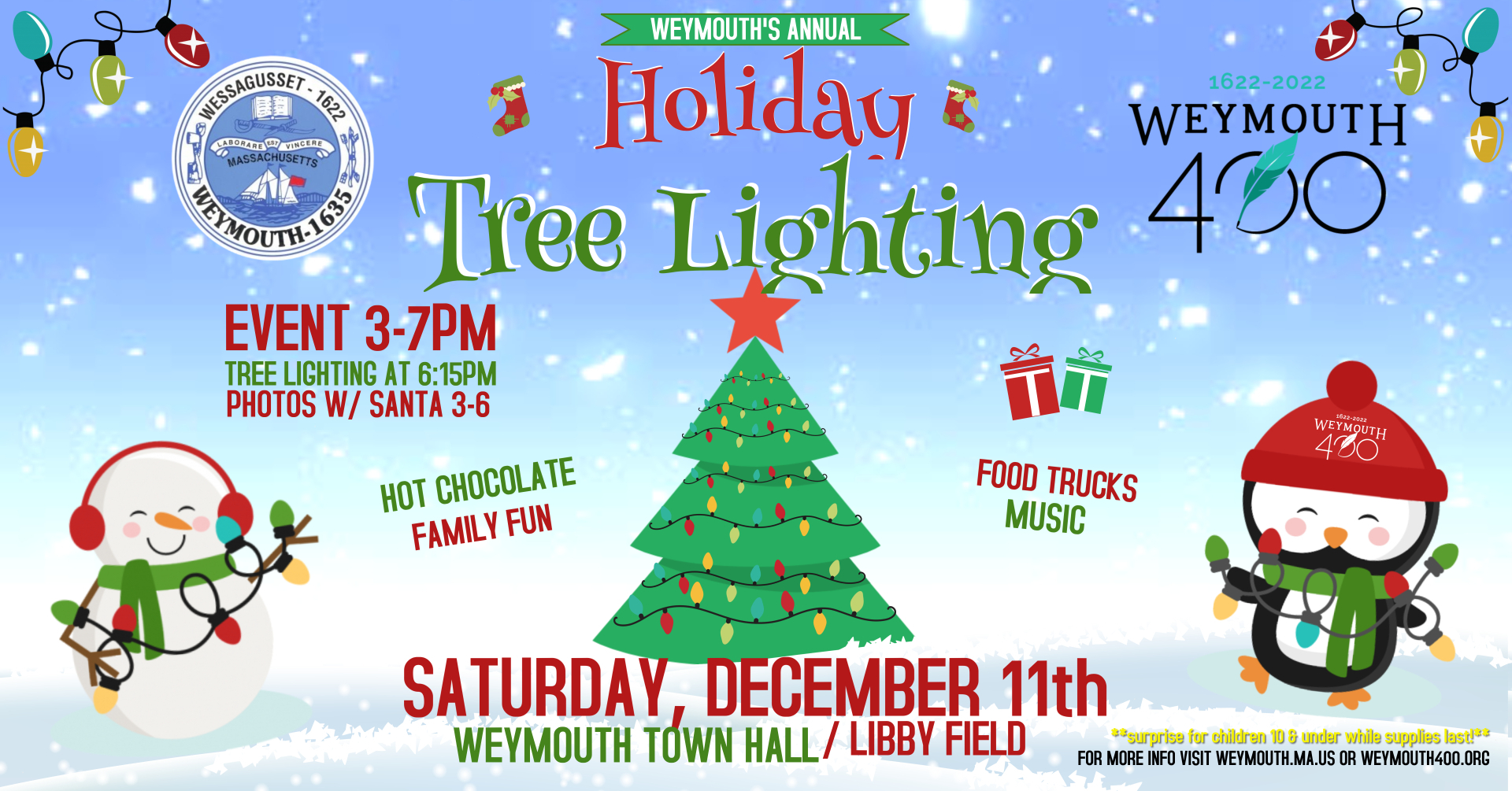 Town of Weymouth Annual Tree Lighting Weymouth 400